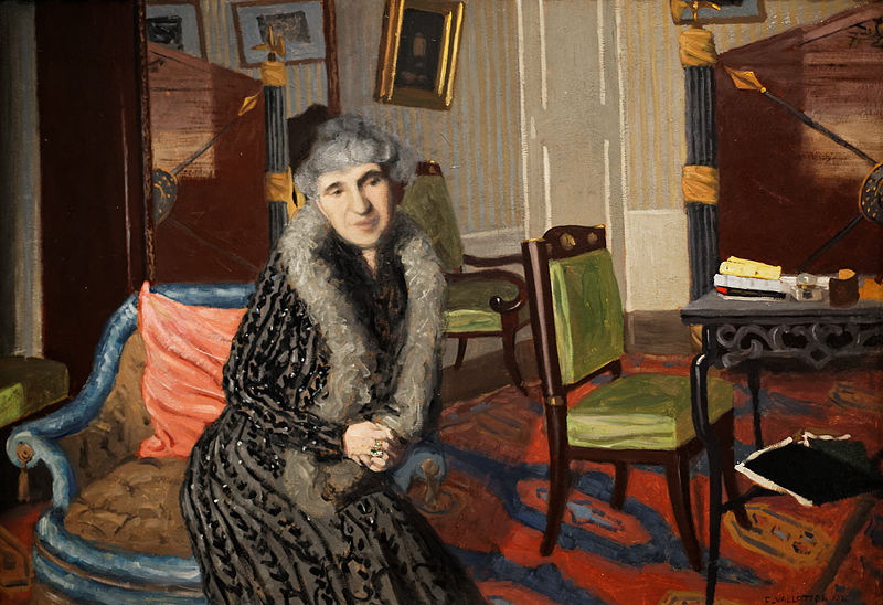 Madame Alexandre Bernheim  mother in law to the artist 1902 by Felix Vallotton (1865-1925)  Musee de Orsay